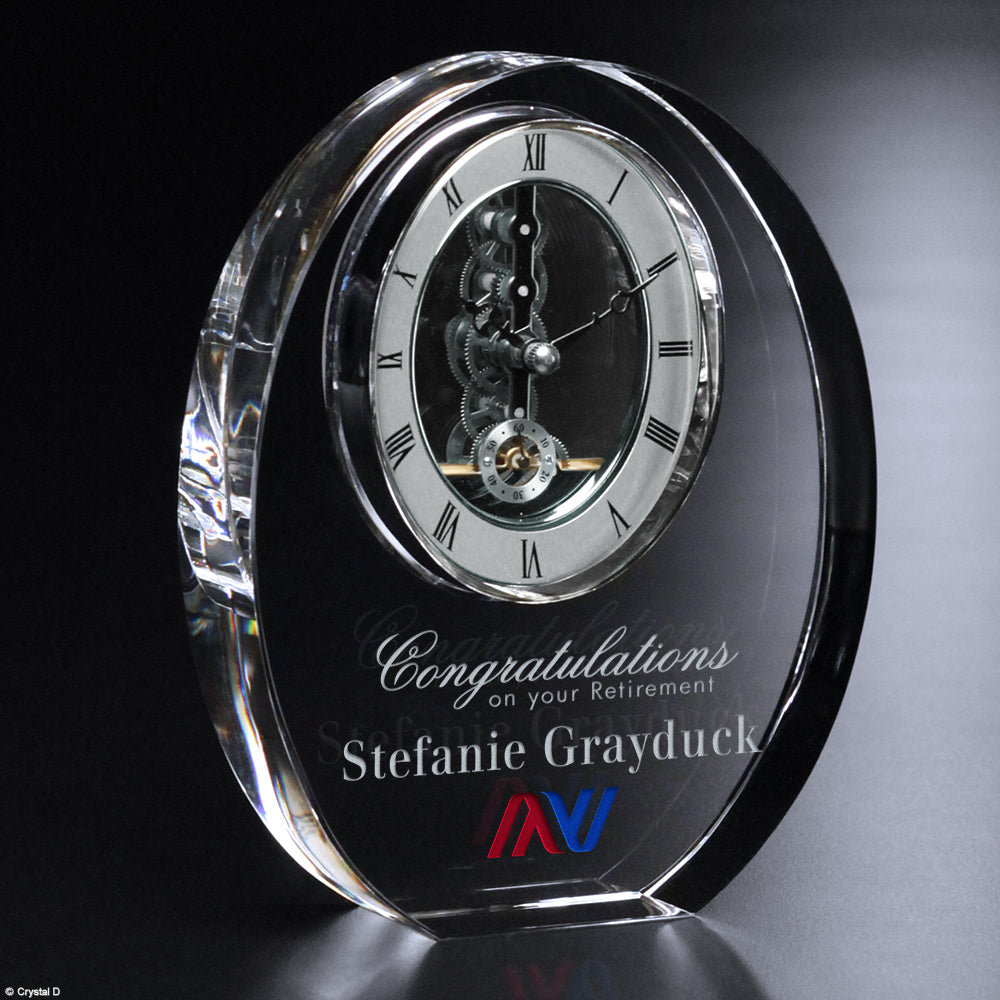 Bradford Clock 8" H - Crystal D