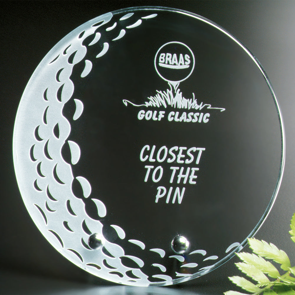 Burnhaven Award 5" Dia. - Crystal D