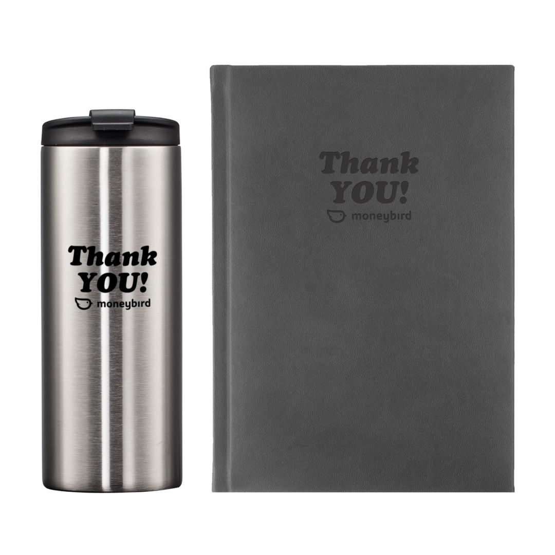 Eccolo® Symphony Journal/Renzi Tumbler Gift Set — Gray — G405-103-SV