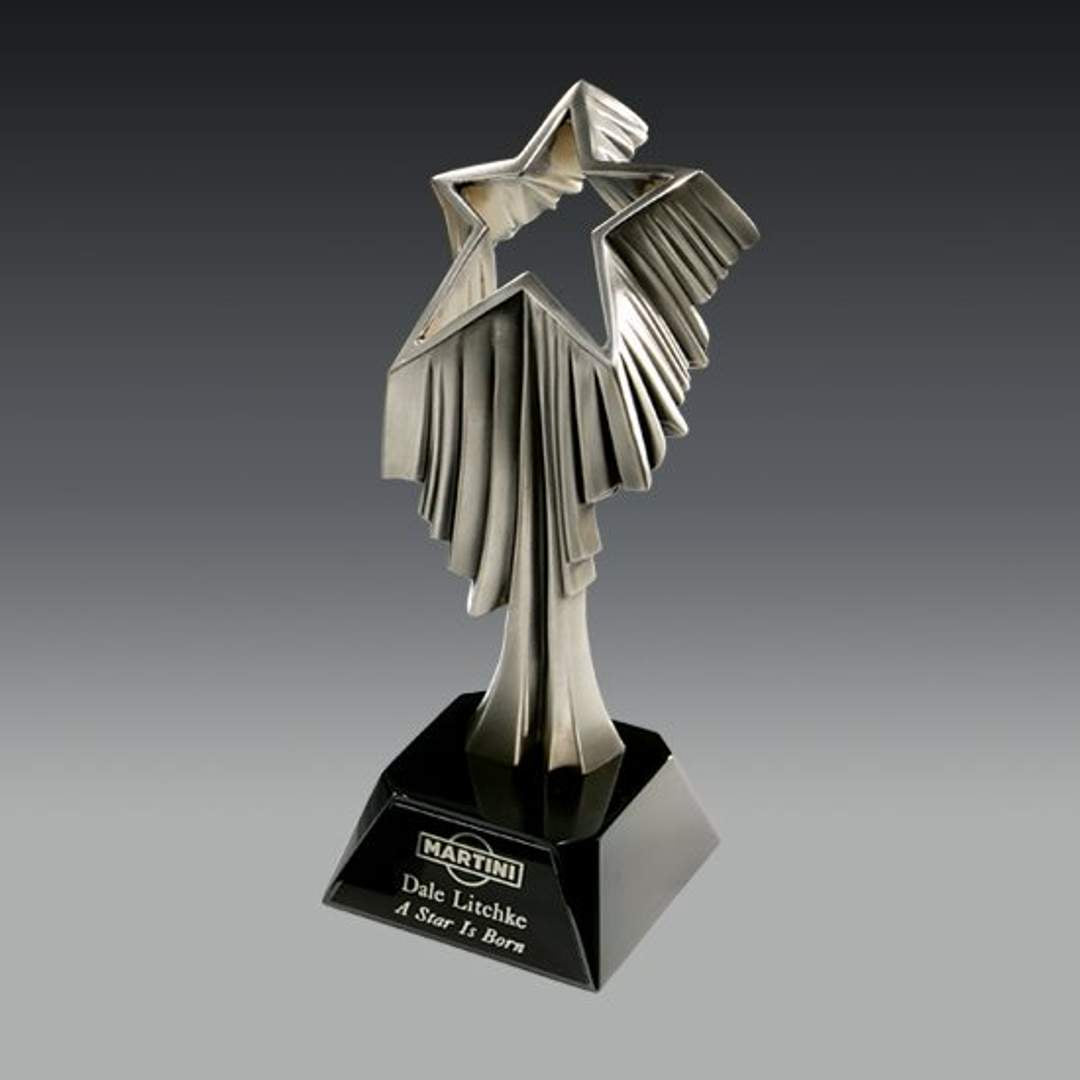 Aurora Cast Metal Shooting Star Award