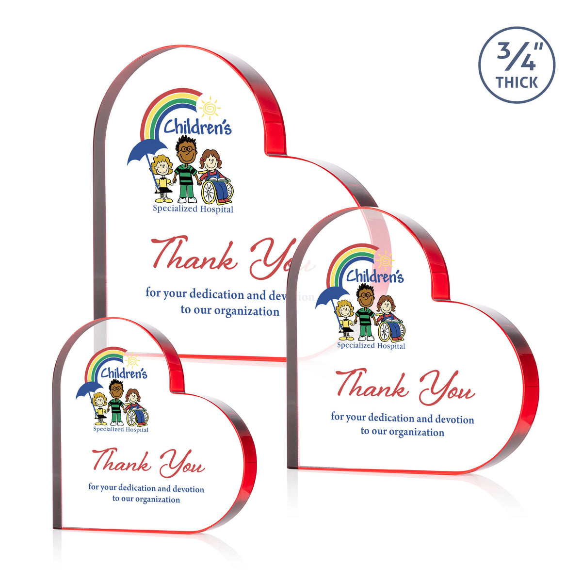  Davina Heart VividPrint™ Award - Red