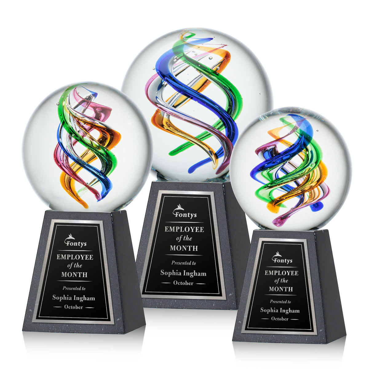 Galileo Award on Tall Marble Base