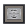 Primrose Certificate TexEtch Framed Award