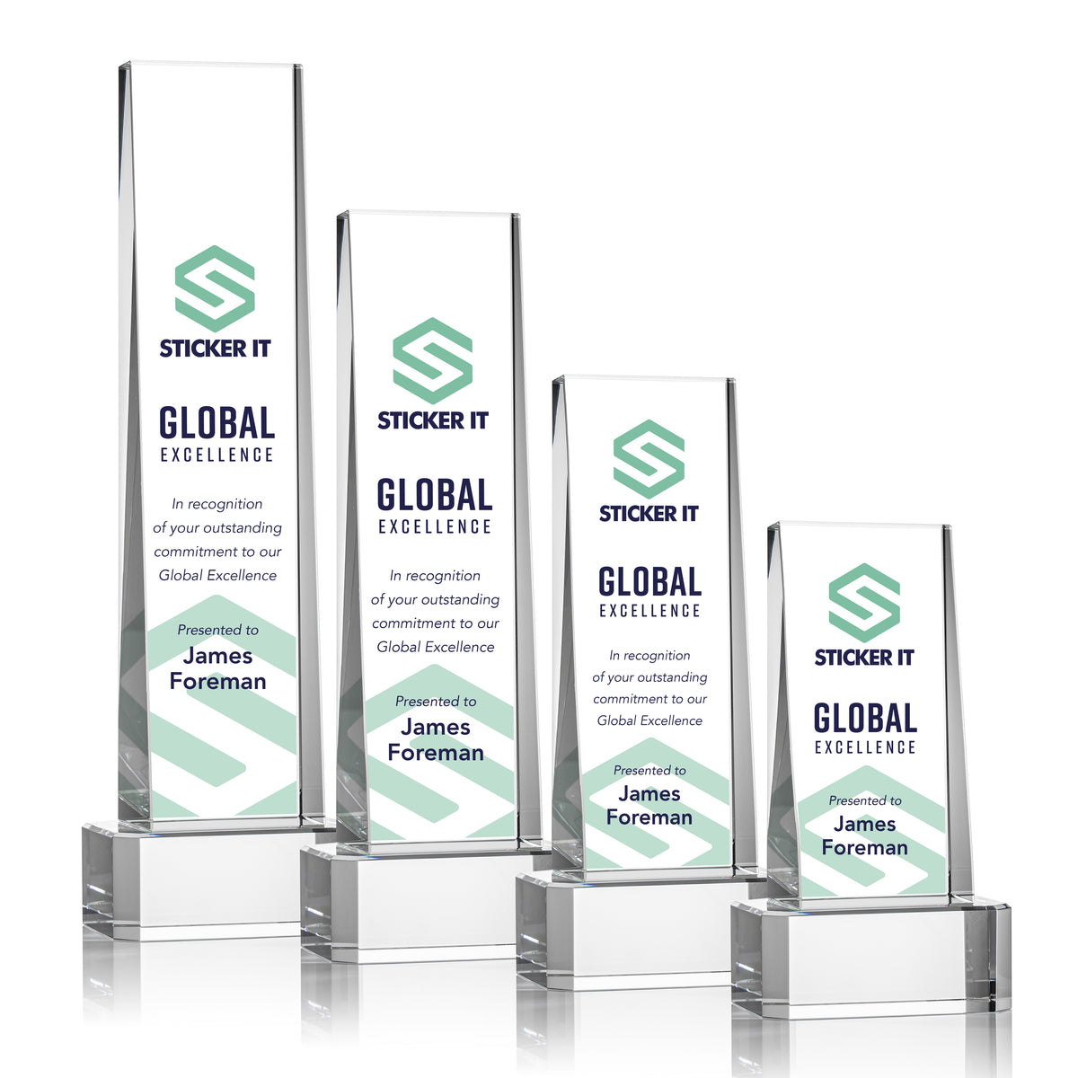 Milnerton VividPrint™ Award on Base - Clear