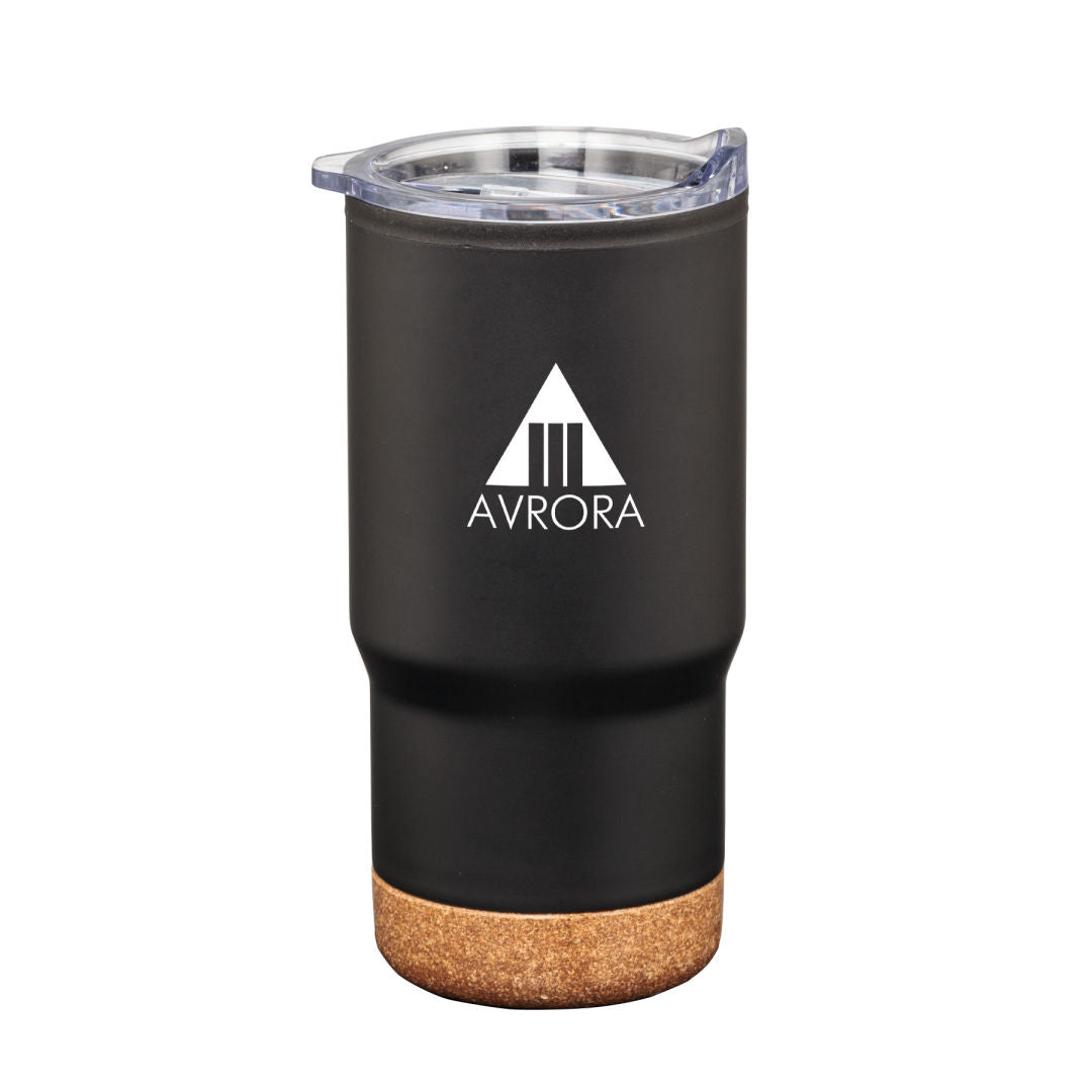 Donana Tumbler w/Cork Base - 20oz — Black — D142-BK