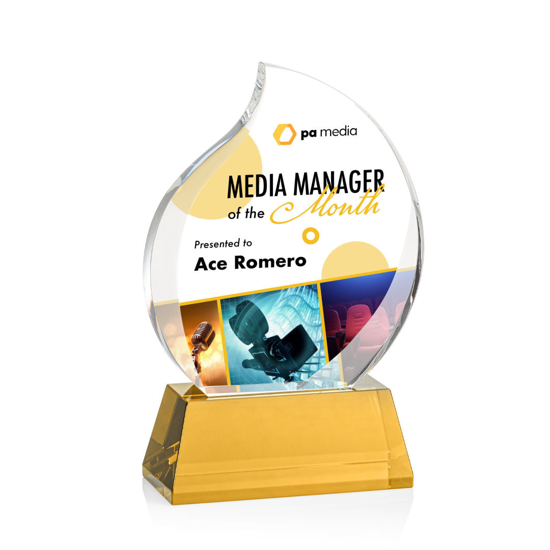 Preswick Flame VividPrint™ Award on Base