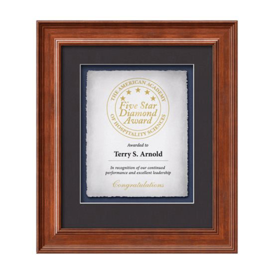 Calder Artisan Paper Certificate Framed Award