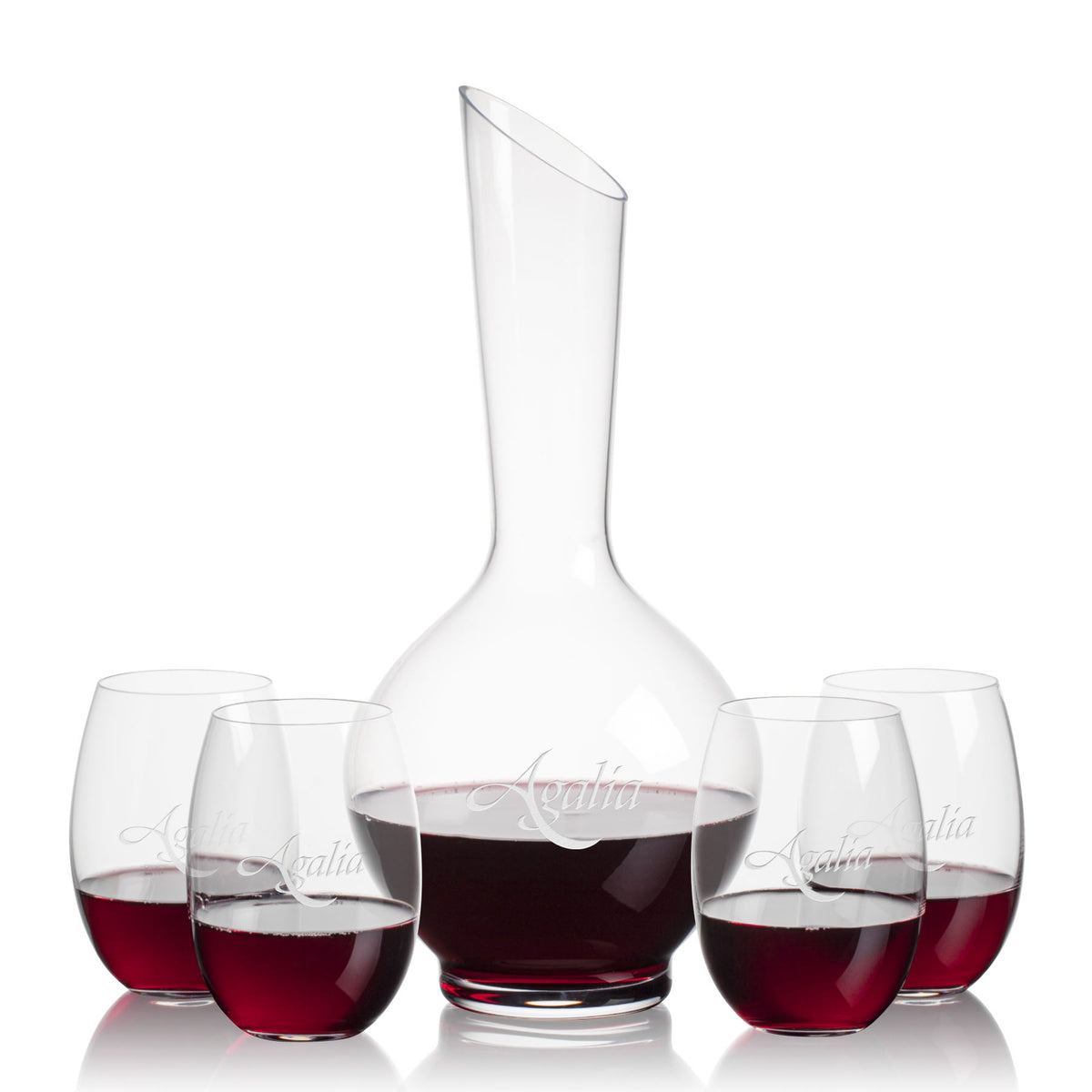 Sanguine Carafe & Carlita Stemless Wine