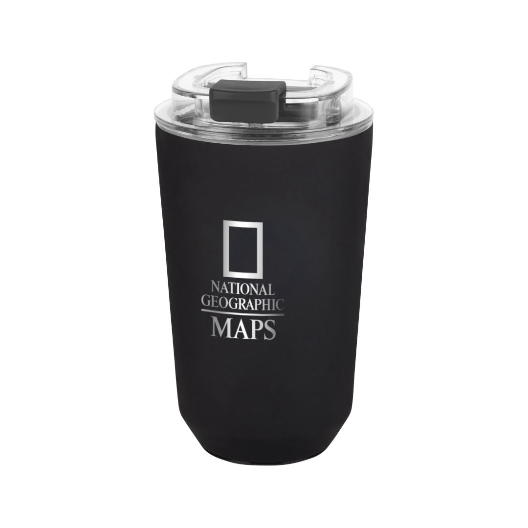 Gulliver SS Tumbler w/Lock Lid - 12oz — Black — D830-BK