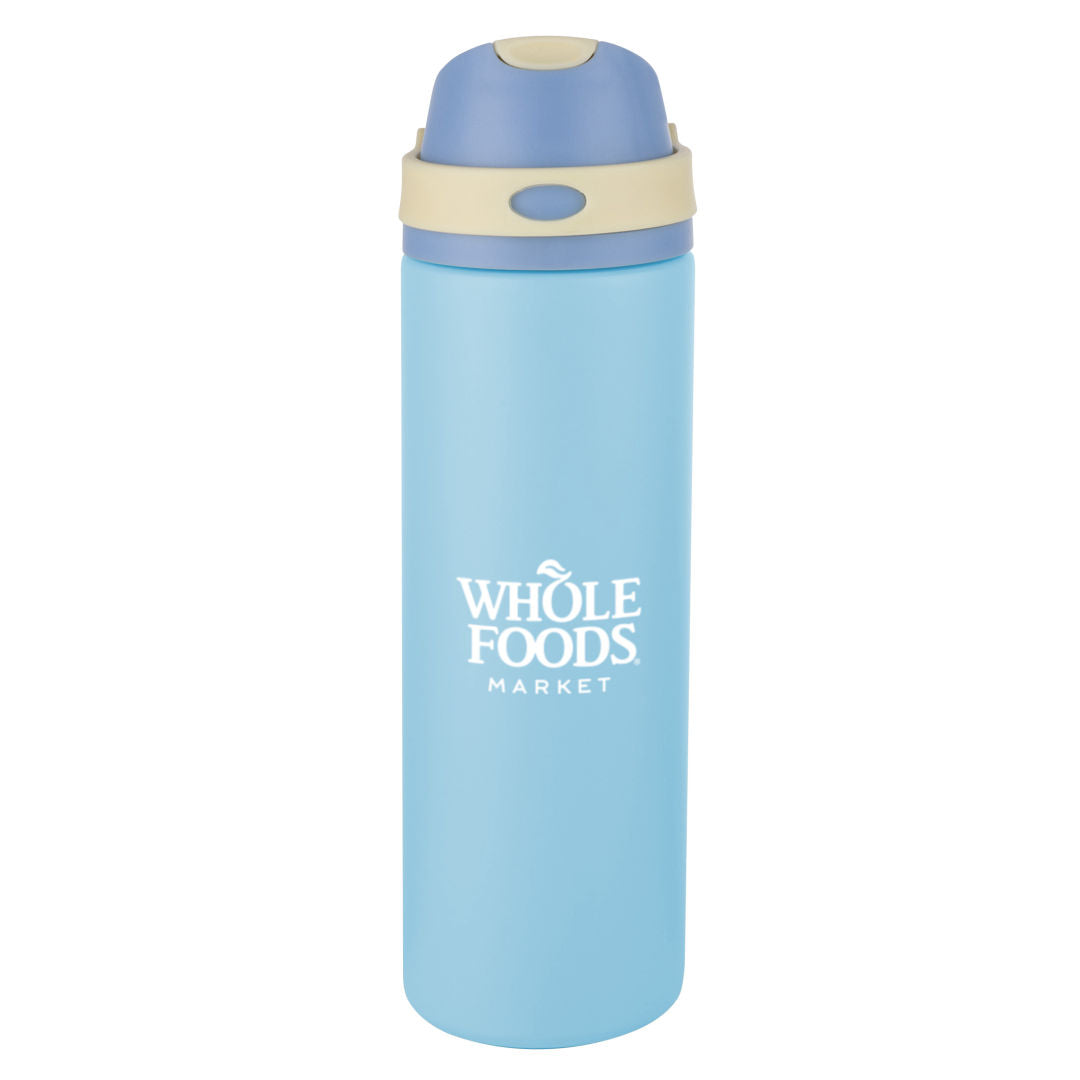 Babine Bottle w/Chug & Straw Lid - 24oz — Light Blue — D846-LB