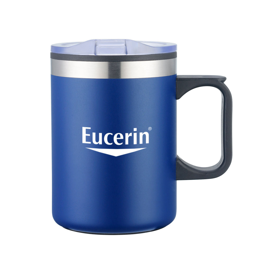 Lou Double Wall Mug - 14oz — Matte Blue — D133-BM