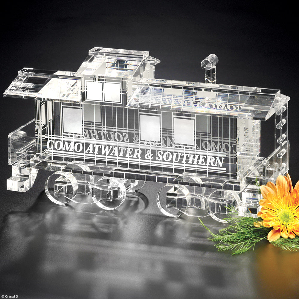Caboose Train 11" W - Crystal D