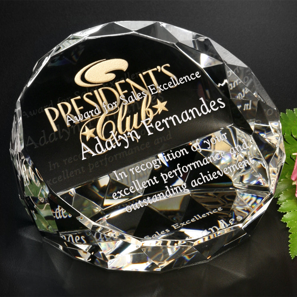 Cascade Award 4" Dia. - Crystal D