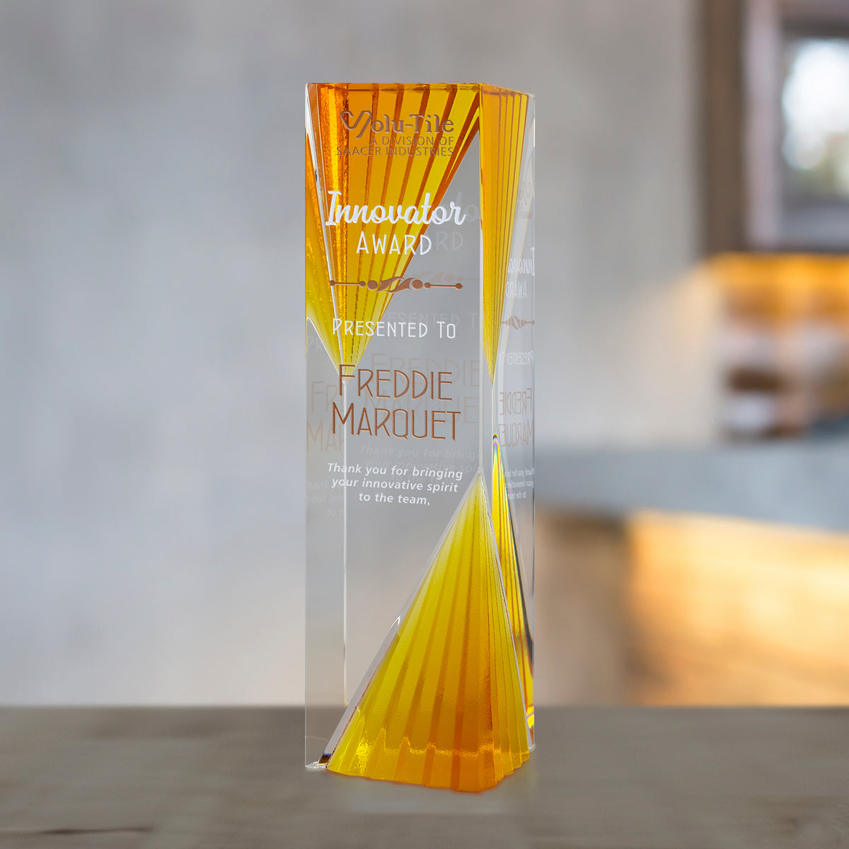 Catalyst Amber Tower 9" - Crystal D