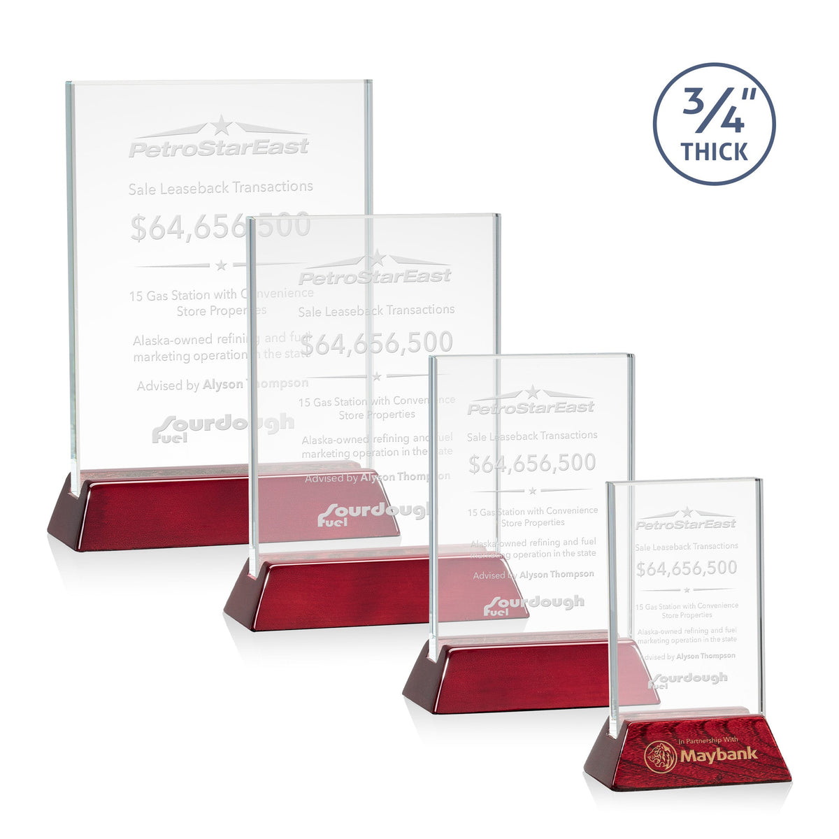 Walkerton Award - Starfire/Rosewood (Vert)