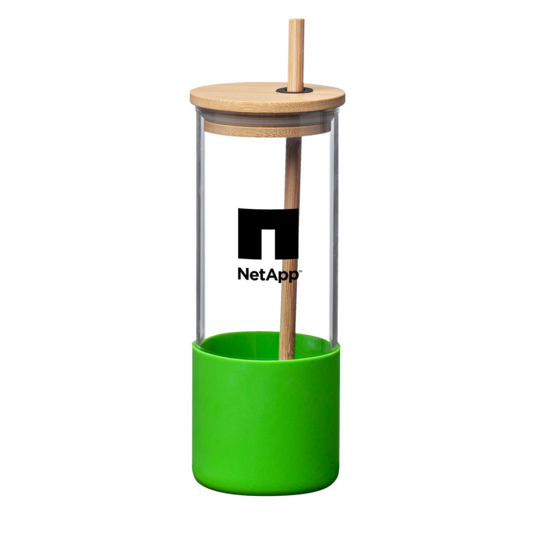 Shanti Borosilicate Tumbler - 17oz — Lime Green — D058-LG