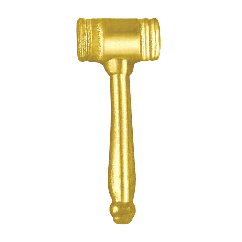 Gavel Chenille Pin