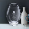 Clear Barrel Crystal Vase — Size Options
