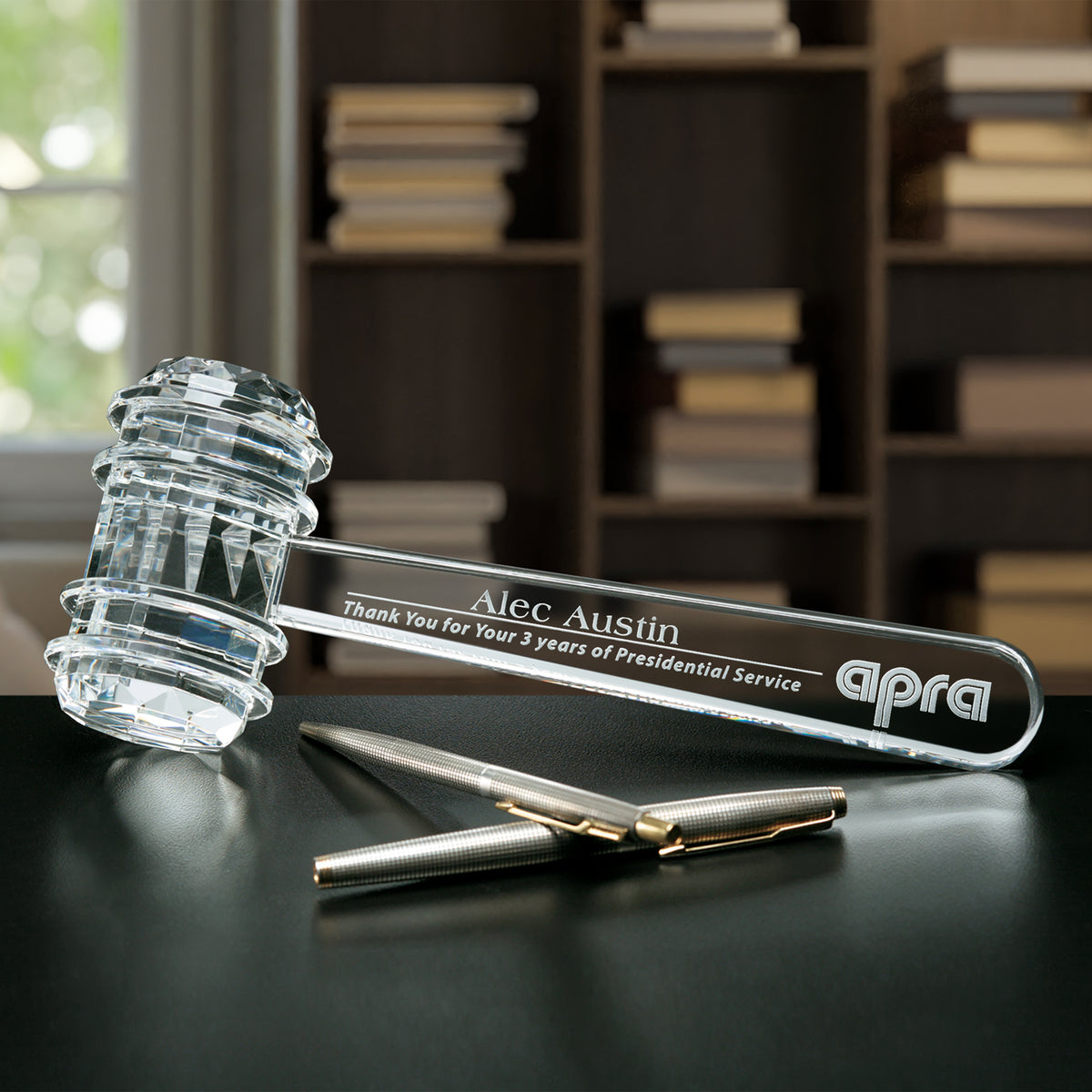 Crystal Gavel 9-1/4" W - Crystal D