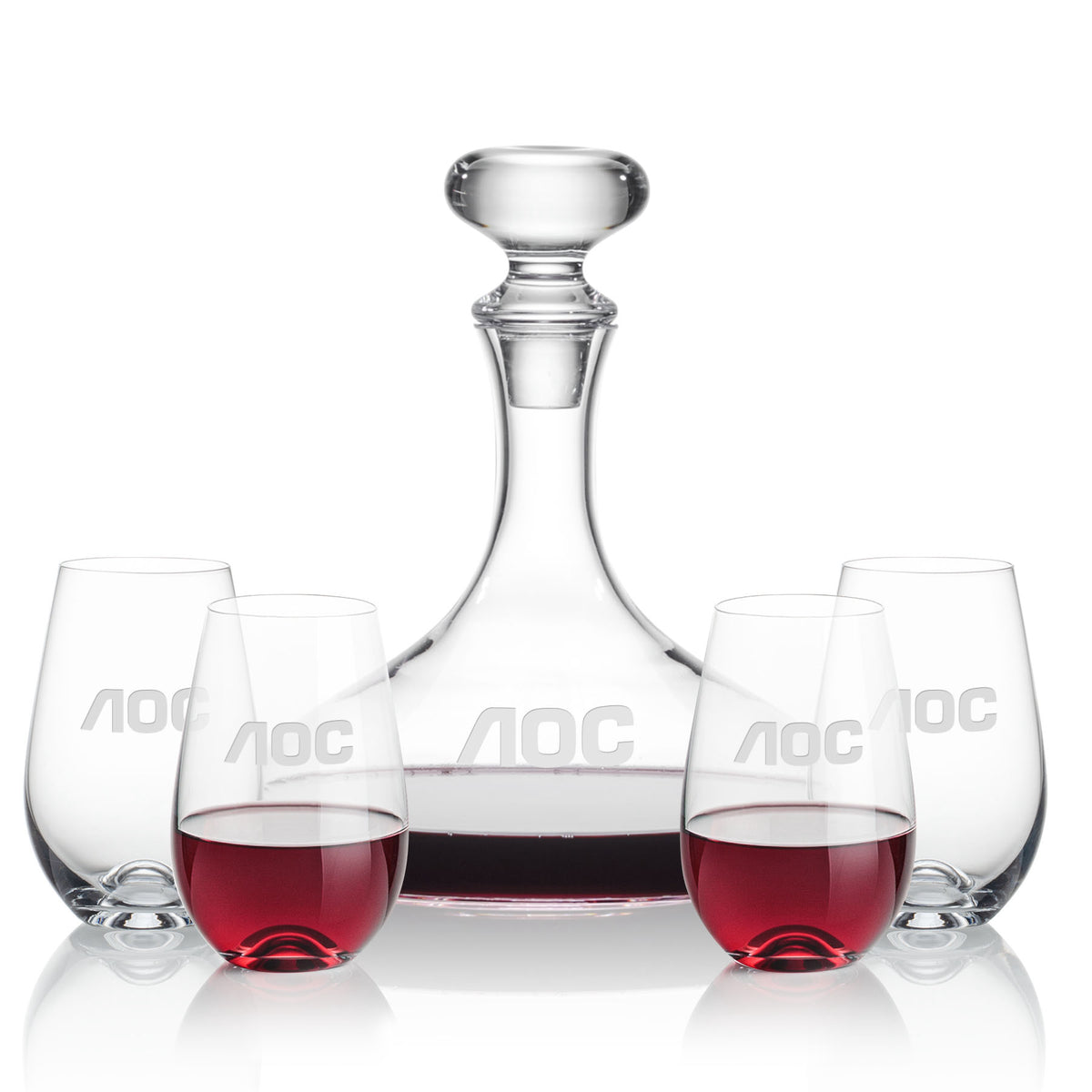 Stratford Decanter & Boston Stemless Wine