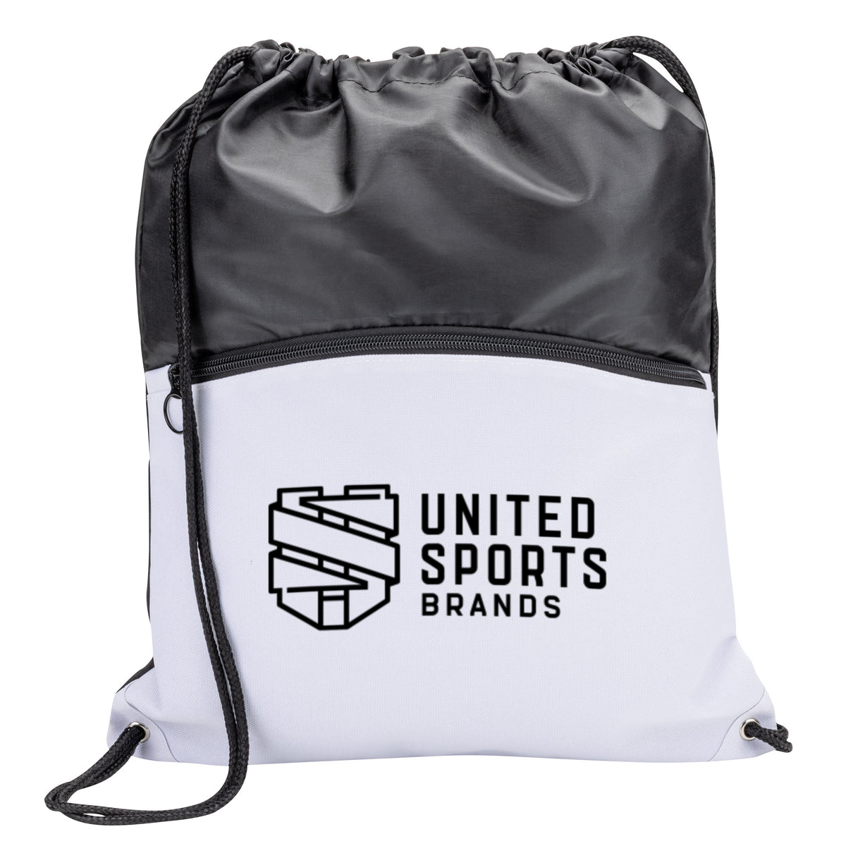 Jadis Drawstring Bag w/ Zipper Pocket
