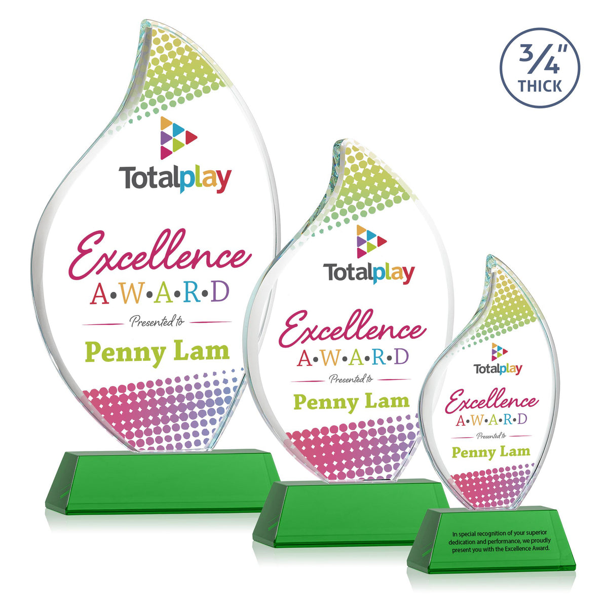 Odessy Flame Vividprint™ Award on Newhaven - Green