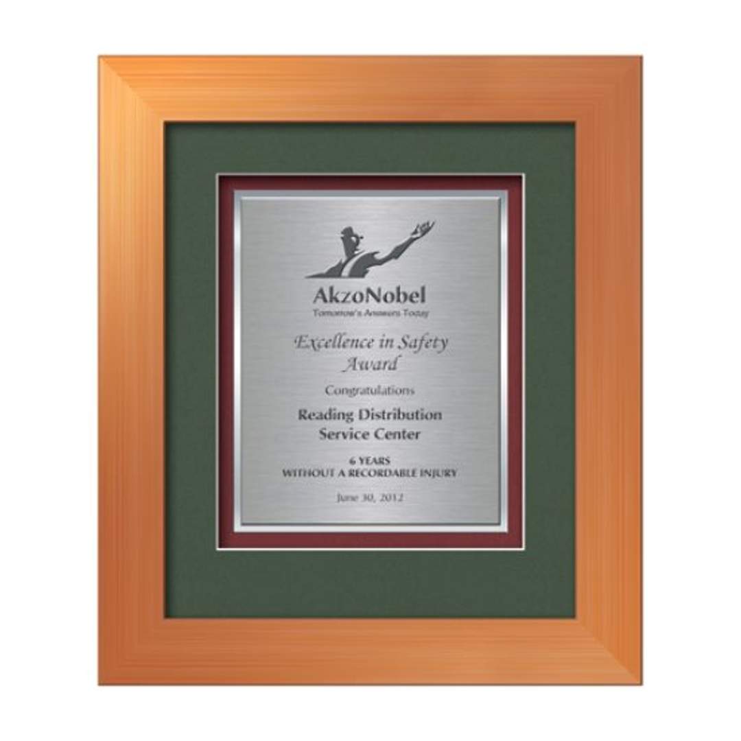 Premier Certificate TexEtch Framed Award