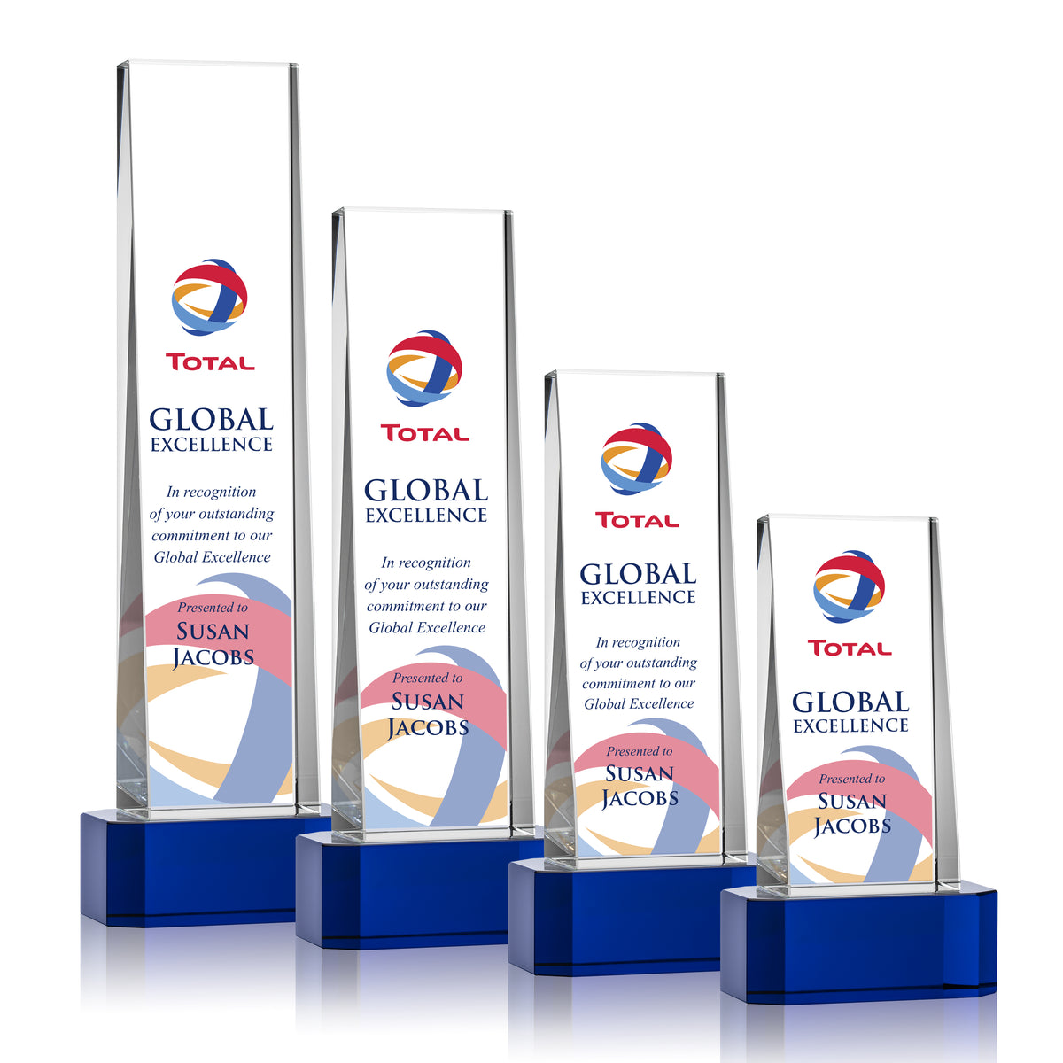 Milnerton VividPrint™ Award on Base - Blue