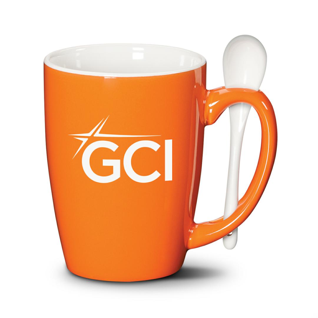 Winfield Mug & Spoon - 15oz — Orange — DCC1081-OR