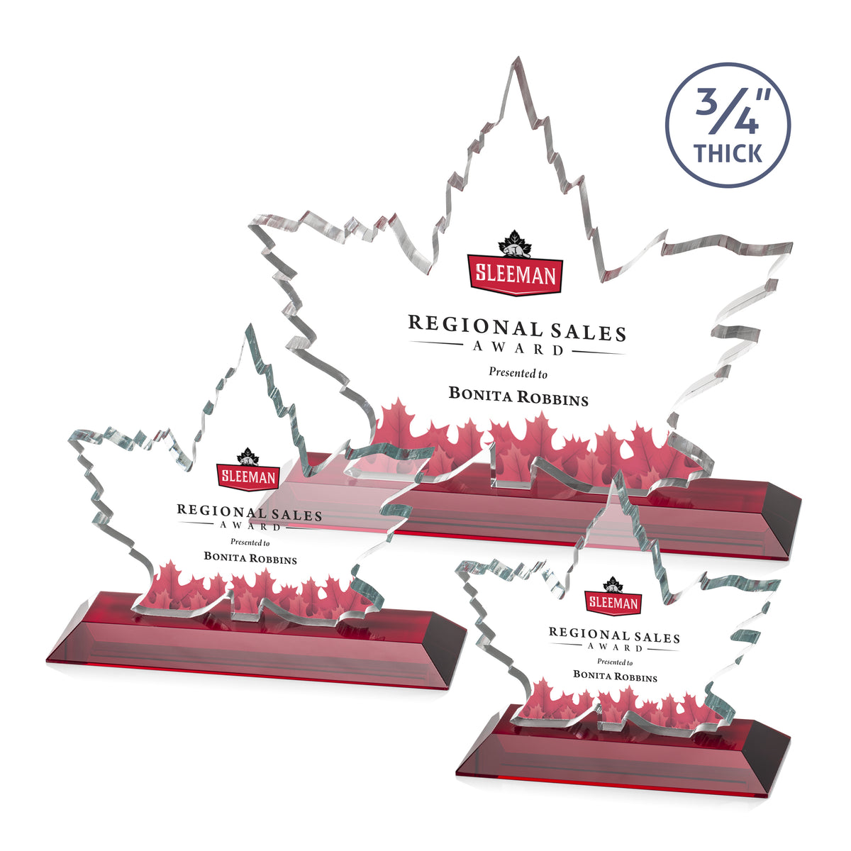 Maple Leaf VividPrint™ Award - Red