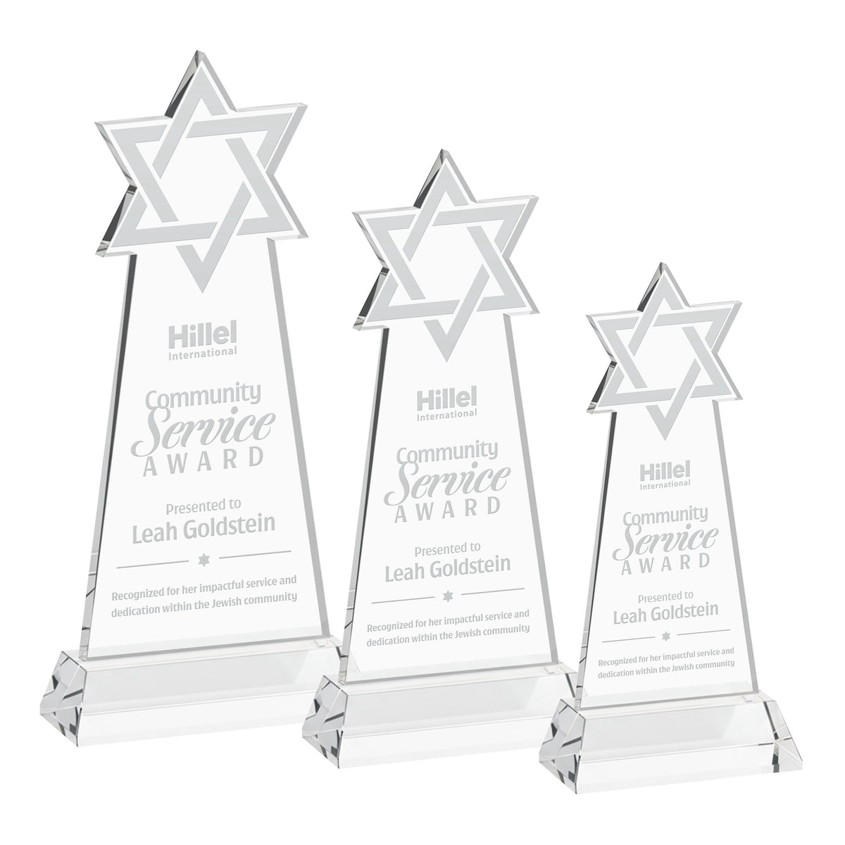 Star of David Award on Hartford Base