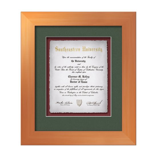 Premier Artisan Paper Certificate Framed Award