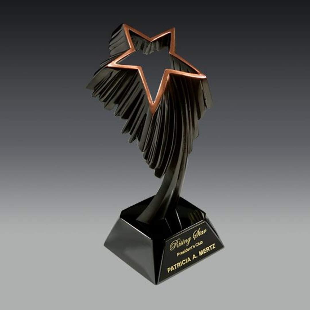 Aurora Cast Metal Shooting Star Award