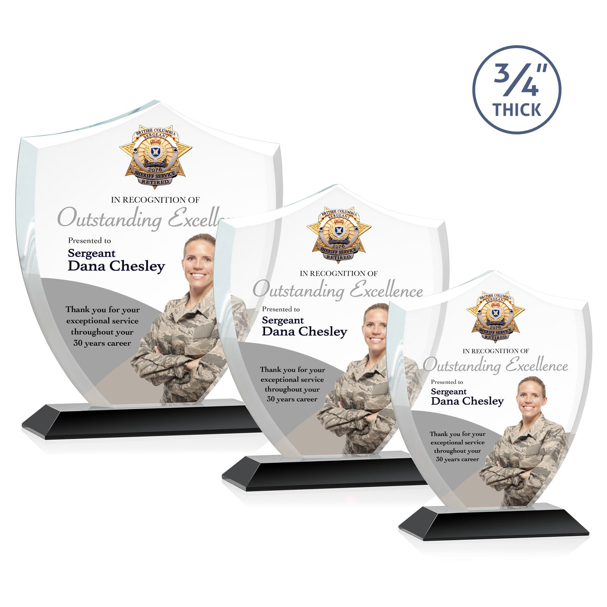 Scudo Shield VividPrint™ Award - Black