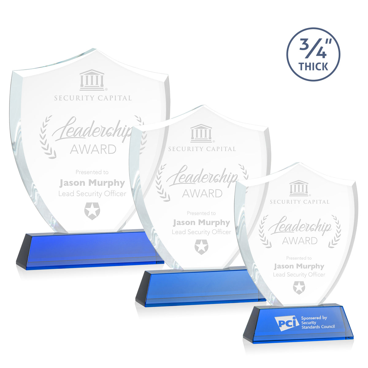 Scudo Shield Award on Newhaven - Blue