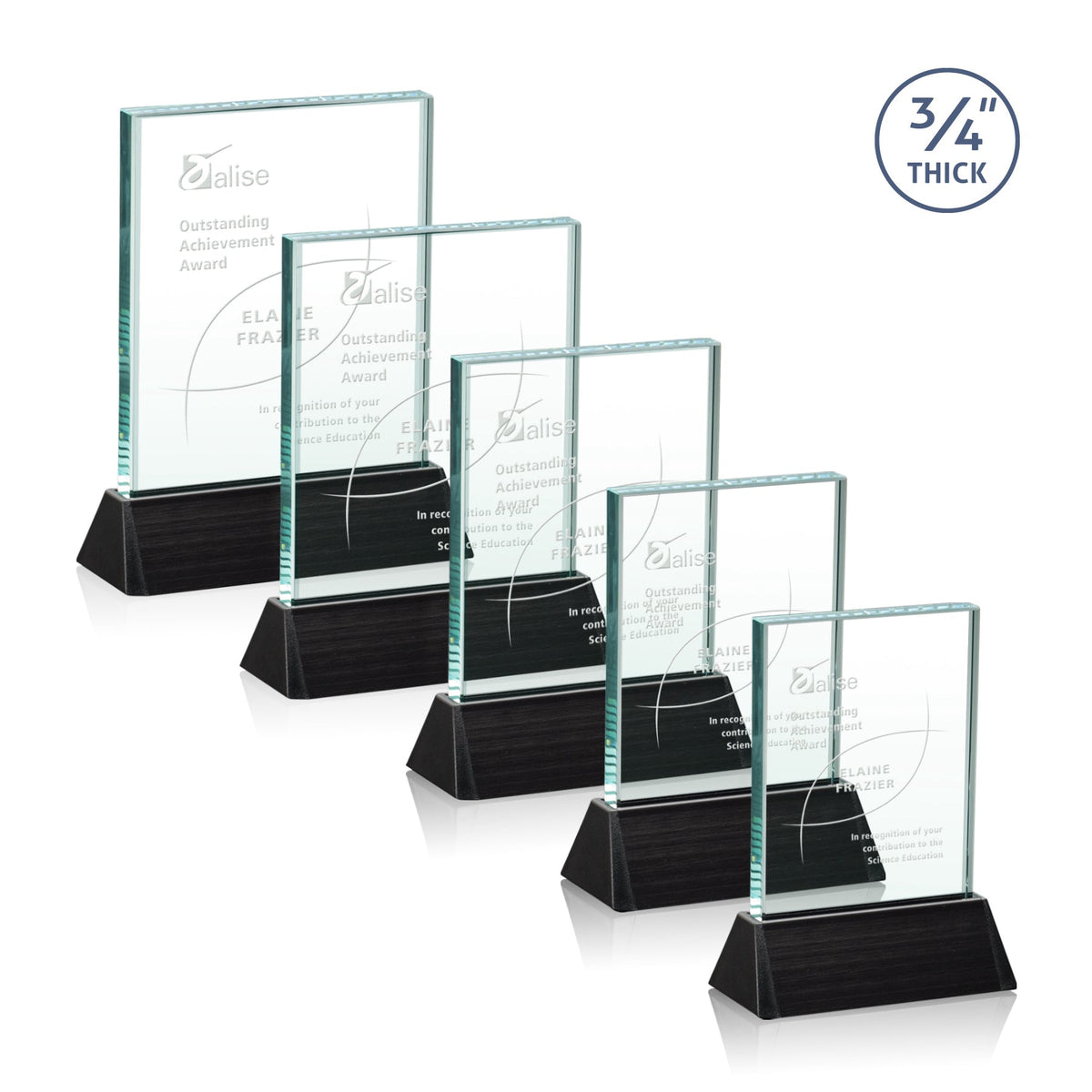Ballard Award - Jade/Black (Vertical)
