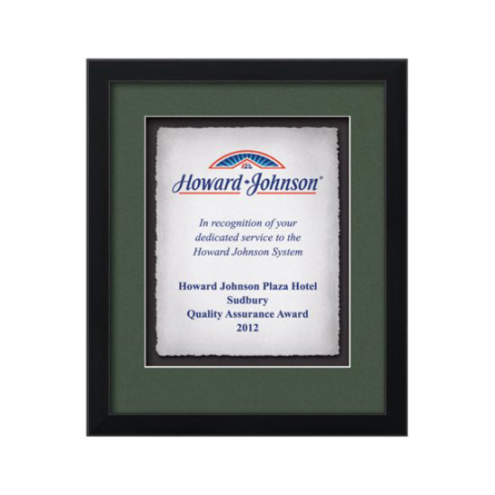 Primrose Artisan Paper Certificate Framed Award