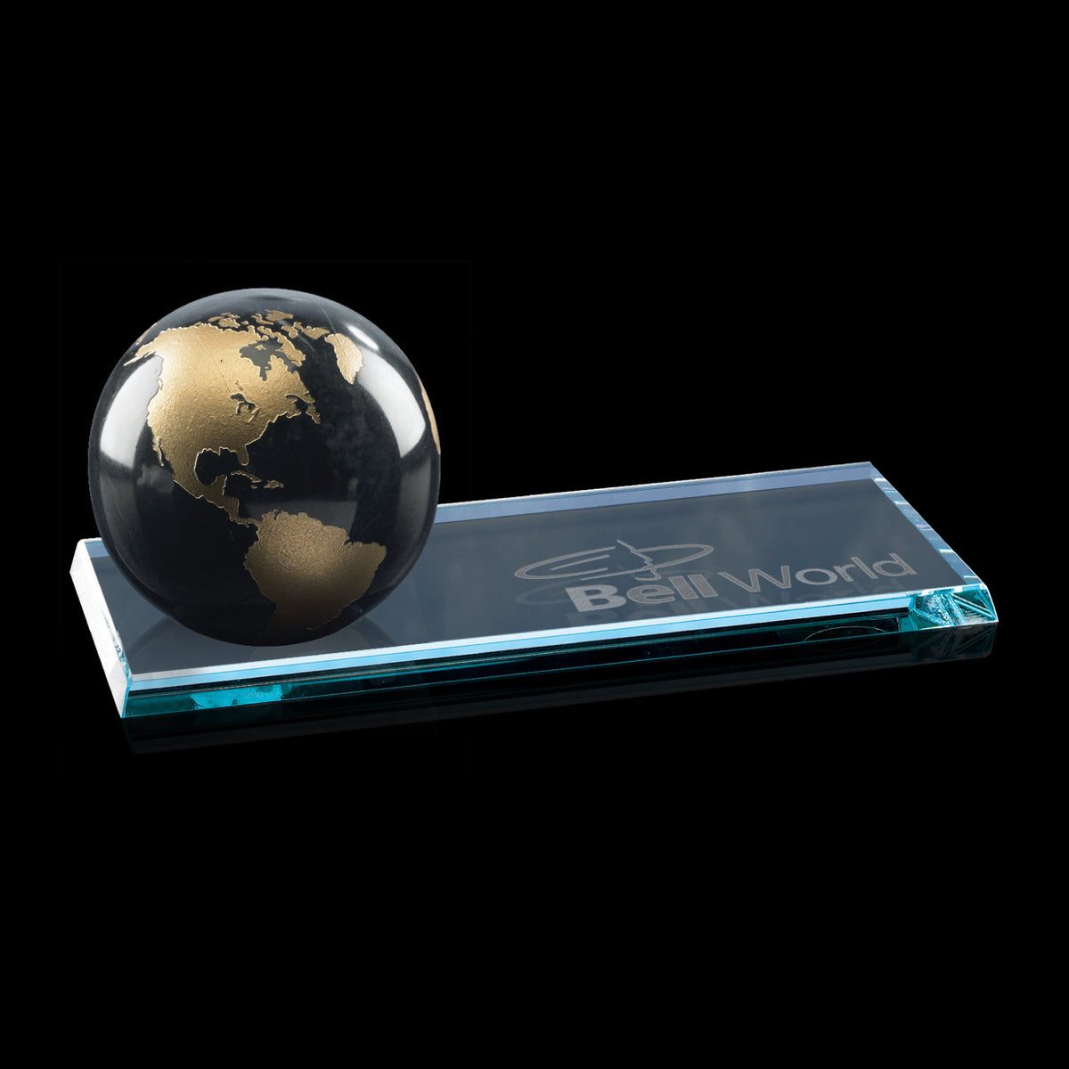 Marble Globe on Starfire Base