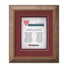 Lazio Artisan Paper Certificate Framed Award