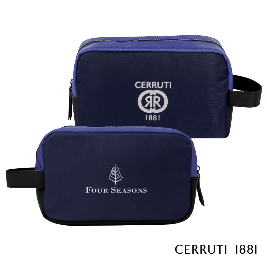 Cerruti 1881® Brick Cosmetic Bag – Navy Blue