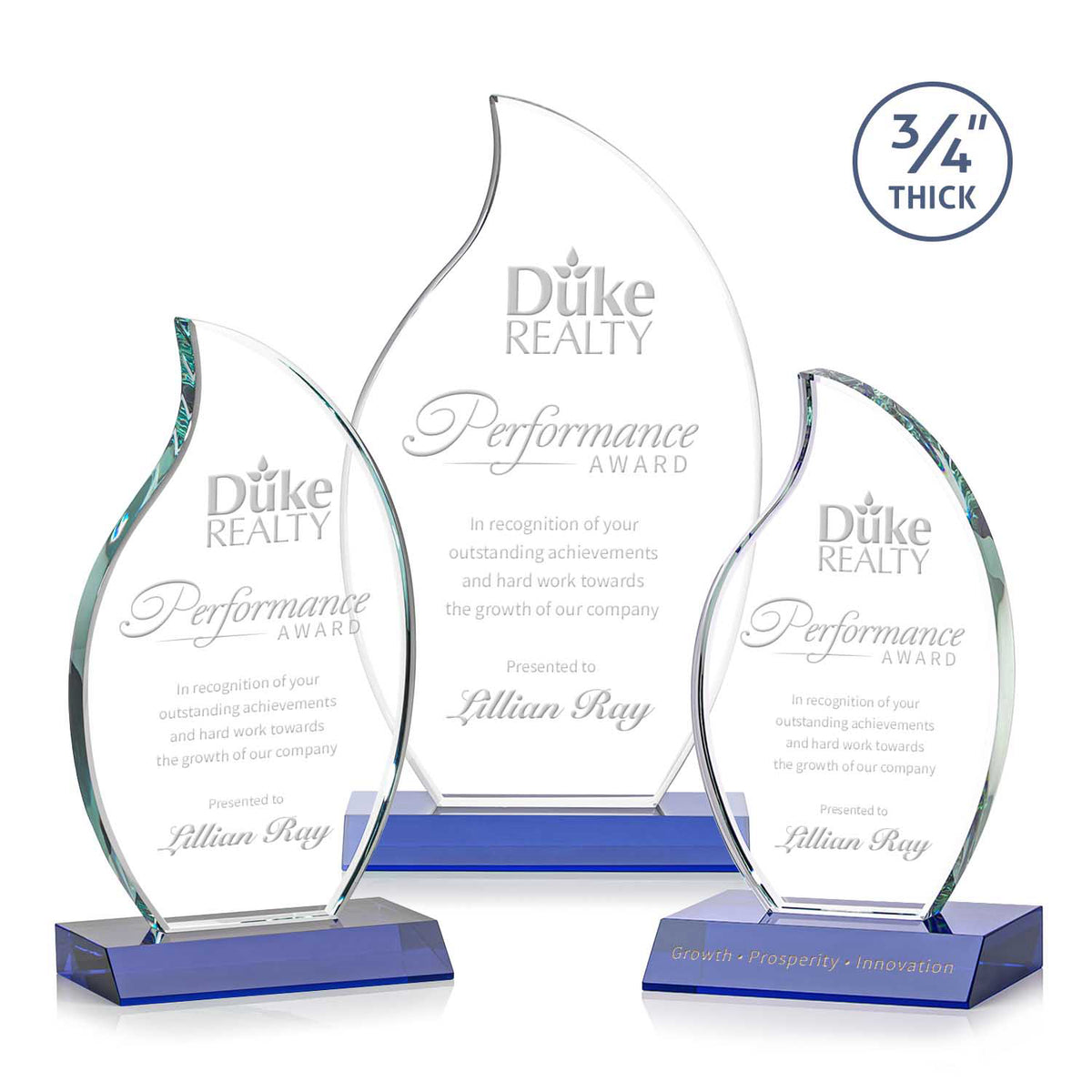 Croydon Flame Award - Blue