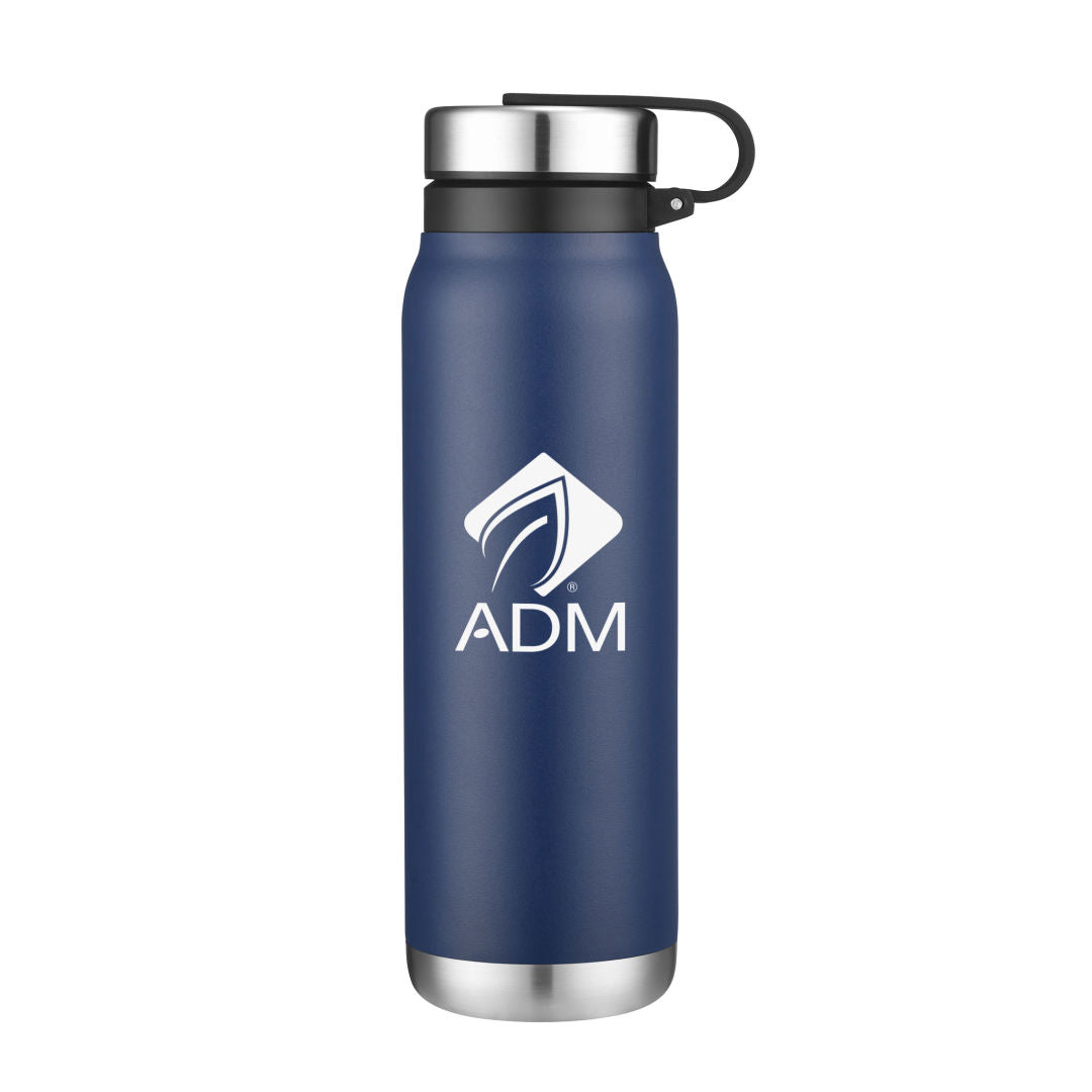 Skye Vacuum Water Bottle w/Removable Lid - 20oz — Navy — D270-NV
