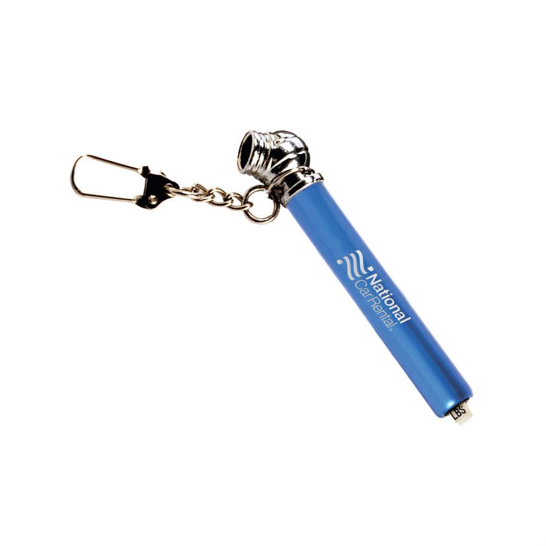 Nano Tire Gauge with Keychain – Light Blue