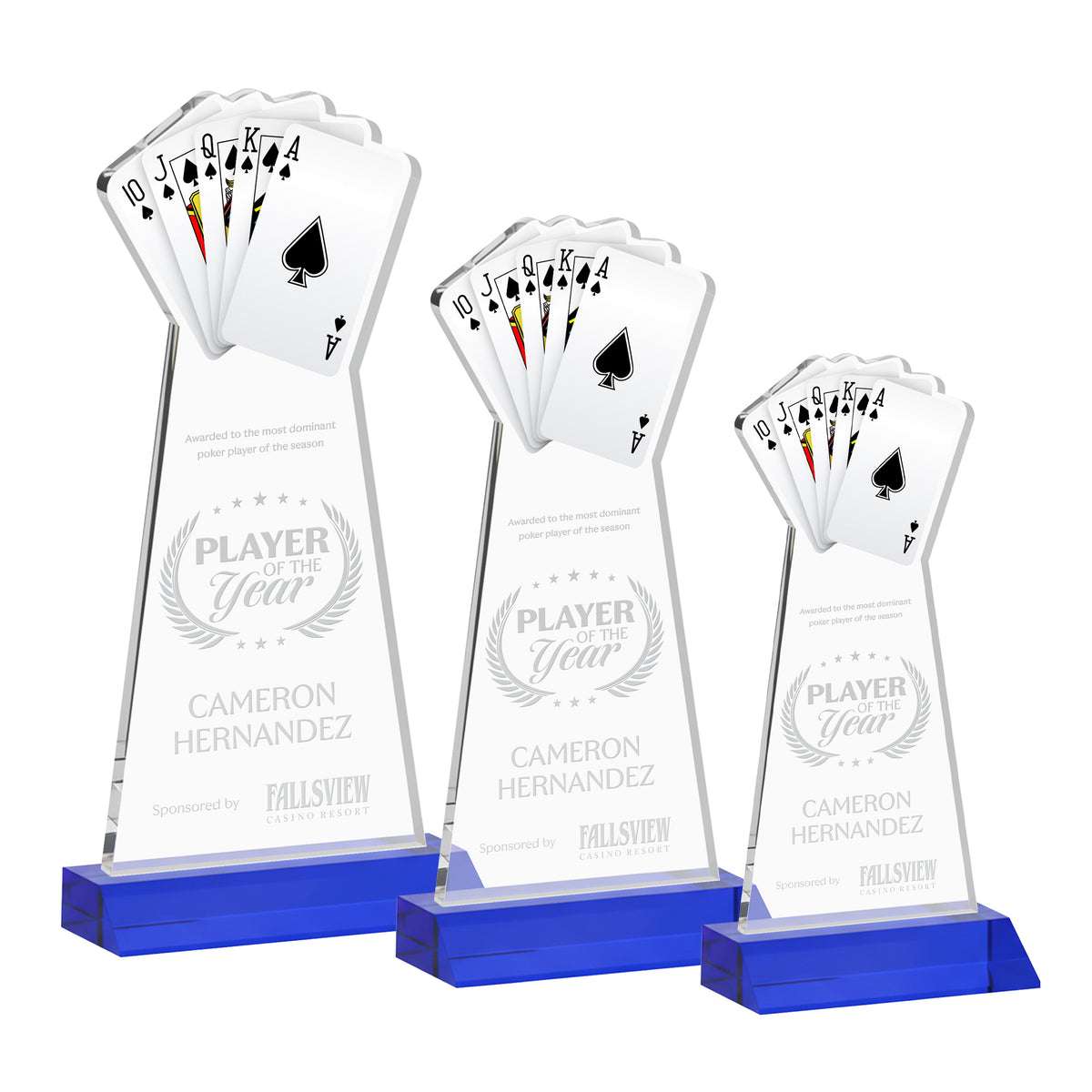 Poker Award - Blue