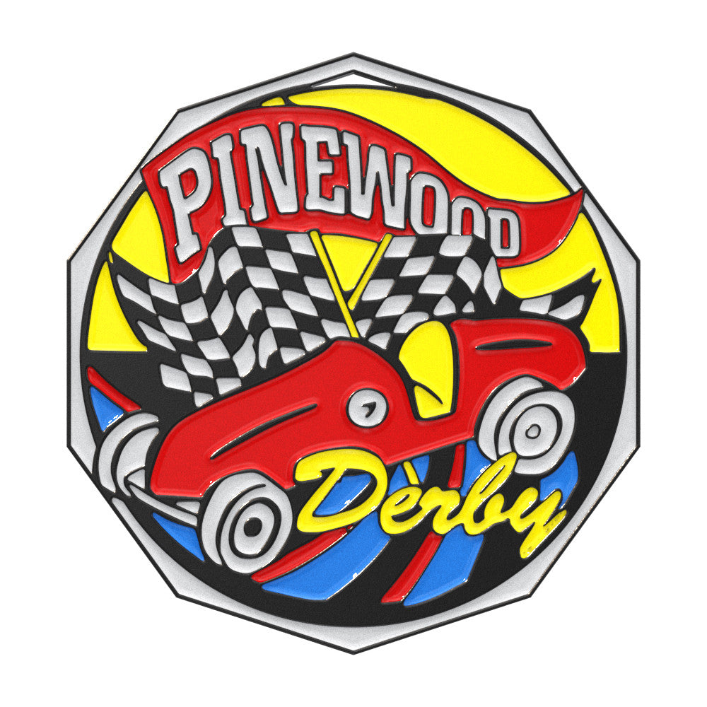 Pinewood Derby Decagon Colored