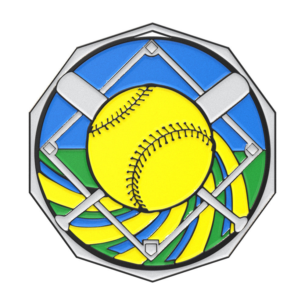 Softball Decagon Colored