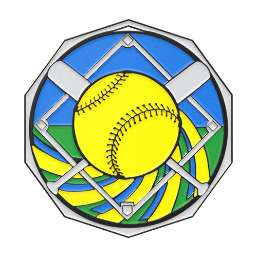 Softball Decagon Colored