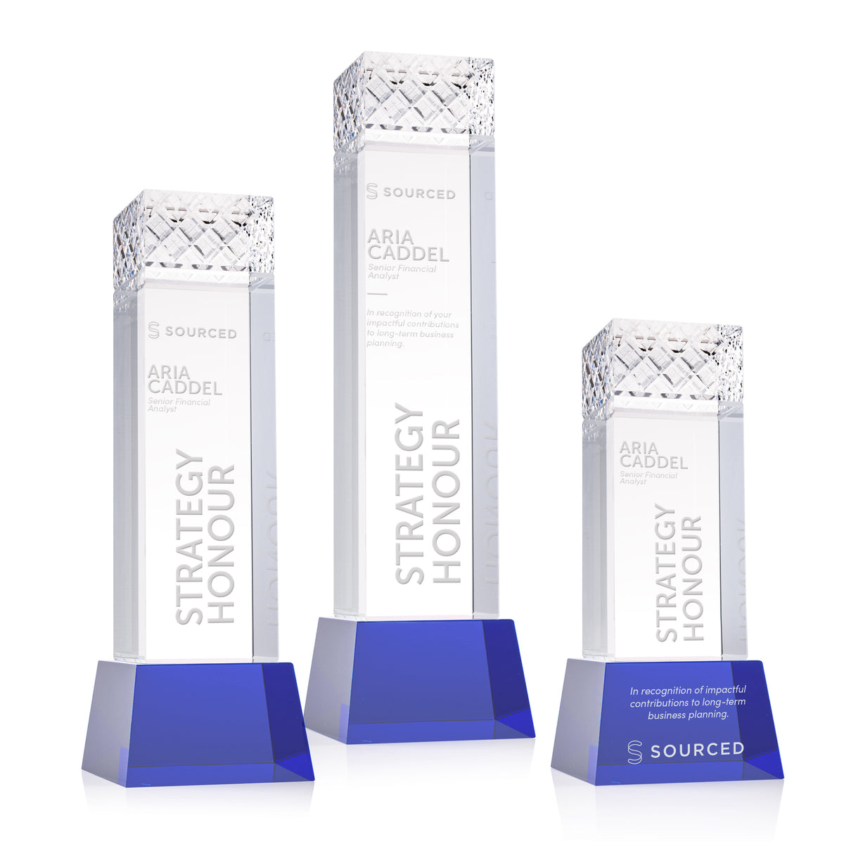 Velson Award on Base - Blue