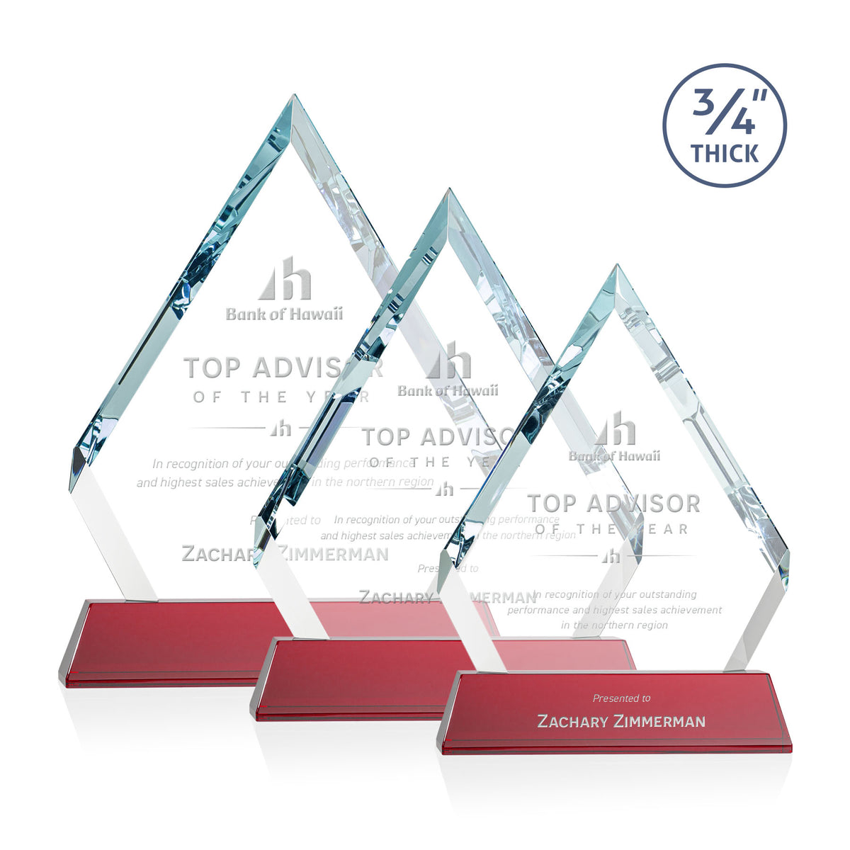 Apex Award on Newhaven Base - Red