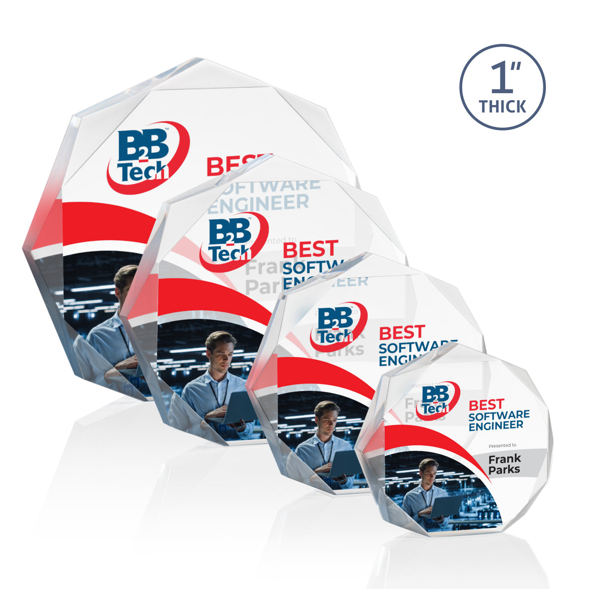 Piedmont VividPrint™ Award - Clear